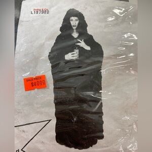 Vintage‎ Hooded Cloak Halloween Robe Long Wizard reaper costume
